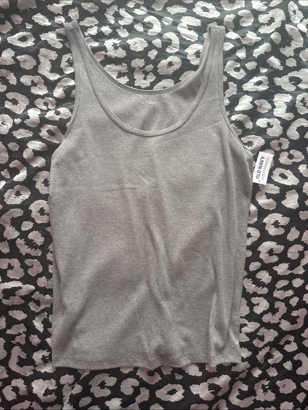 Old Navy Women's Heather Gray Scoop Neck Tank